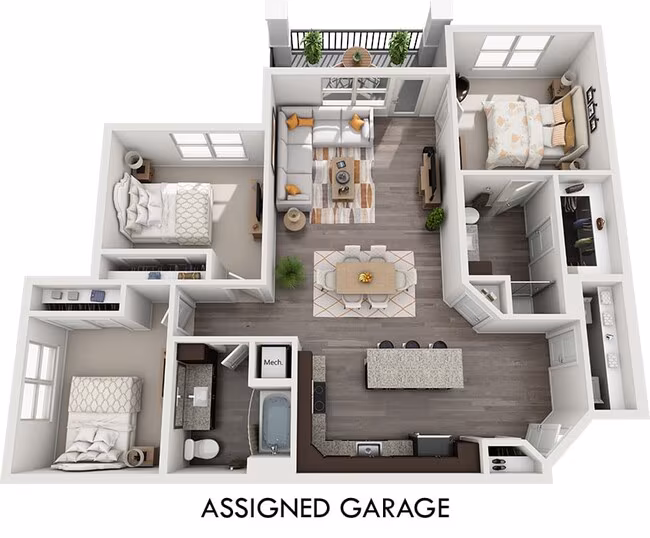 Unit 1538 1523 floor plan
